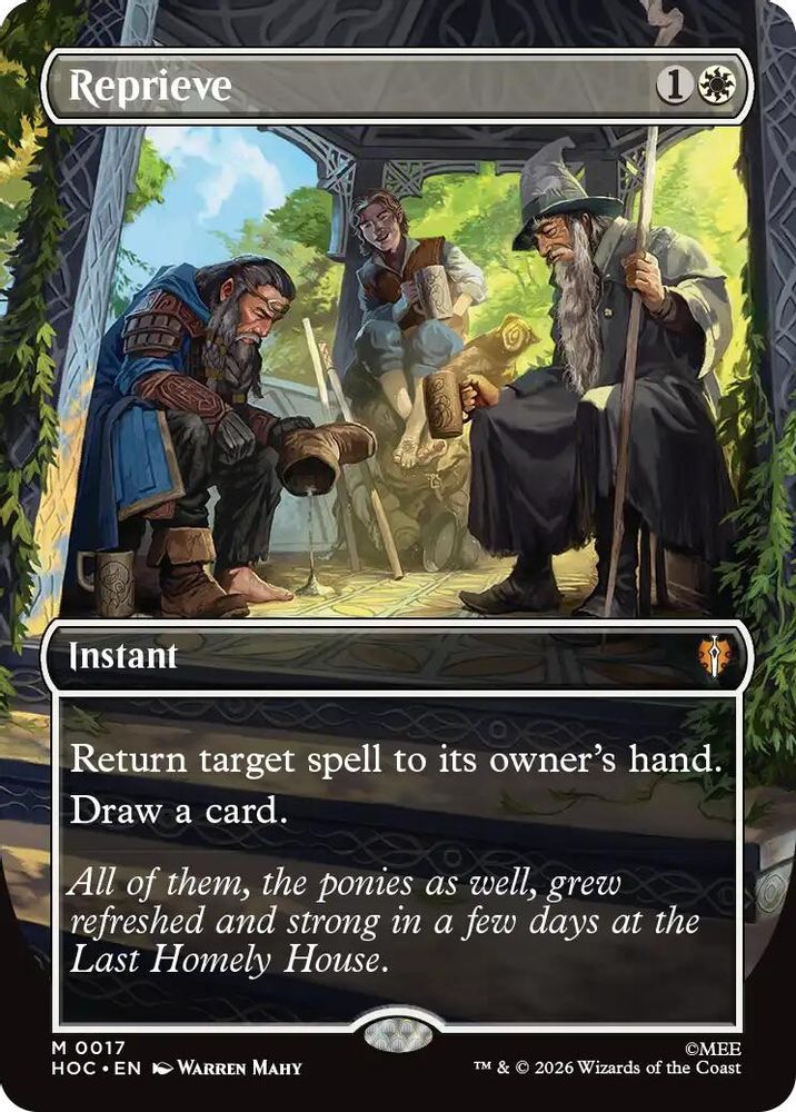 Reprieve (Borderless) #017 - MYTHIC HOC - The Hobbit: Eternal-Legal
