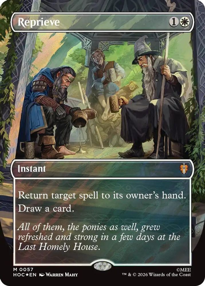 [FOIL] Reprieve (Borderless) (Surge Foil) #057 - MYTHIC HOC - The Hobbit: Eternal-Legal