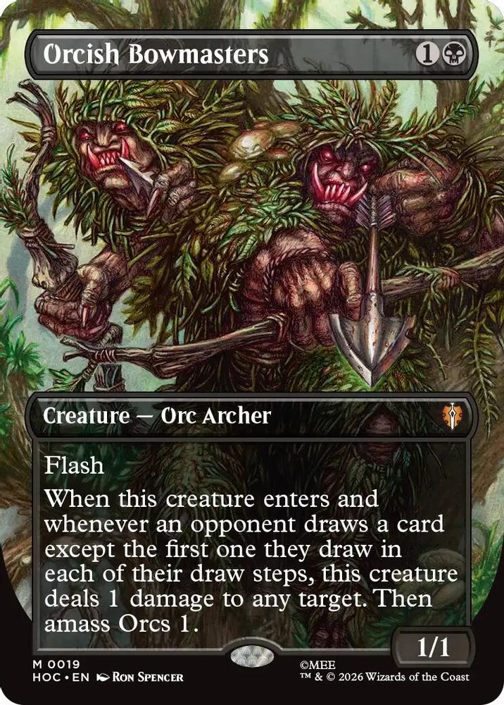 Orcish Bowmasters (Borderless) #019 - MYTHIC HOC - The Hobbit: Eternal-Legal