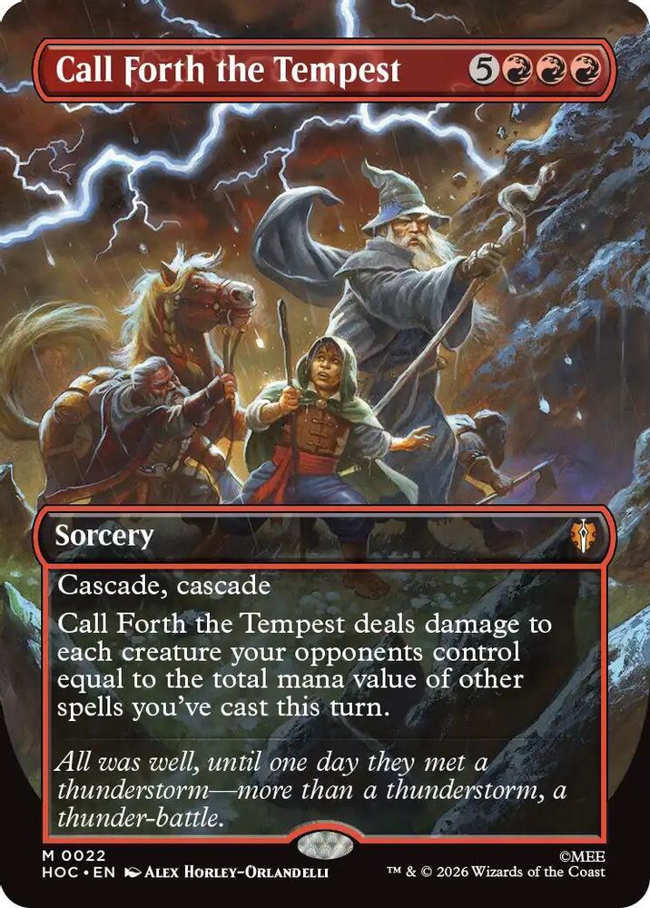 Call Forth the Tempest (Borderless) #022 - MYTHIC HOC - The Hobbit: Eternal-Legal