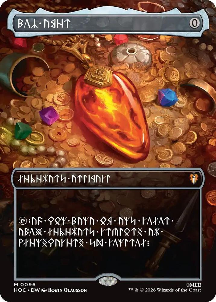 Mox Amber (Borderless) (Dwarvish) #096 - MYTHIC HOC - The Hobbit: Eternal-Legal