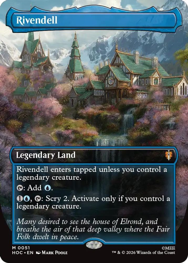 [FOIL] Rivendell (Borderless) #051 - MYTHIC HOC - The Hobbit: Eternal-Legal