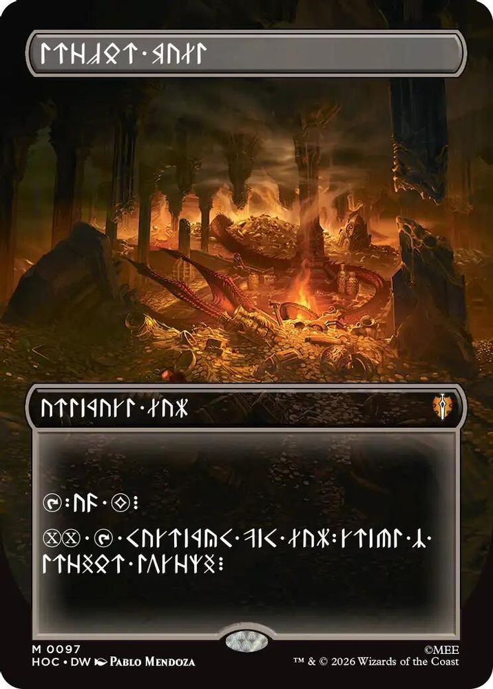 [FOIL] Treasure Vault (Borderless) (Dwarvish) #097 - MYTHIC HOC - The Hobbit: Eternal-Legal