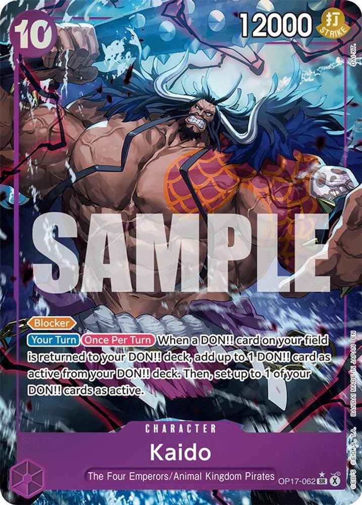 Kaido (062) (Alternate Art) -  (OP17-062) - Super Rare - One Piece OP17 The World's Strongest Warriors
