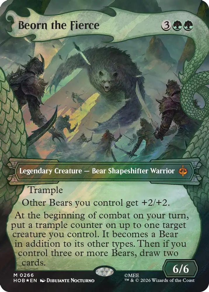 [FOIL] Beorn the Fierce (Showcase) (Surge Foil) #266 - MYTHIC HOB - The Hobbit
