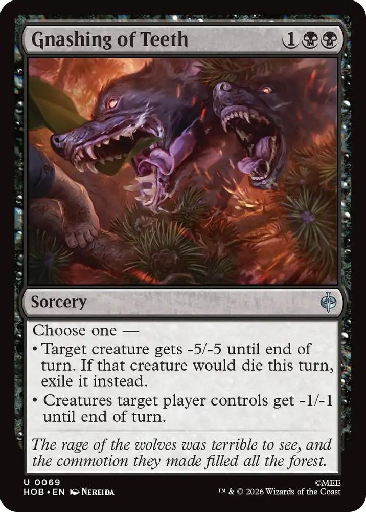 [FOIL] Gnashing of Teeth #069 - UNCOMMON HOB - The Hobbit
