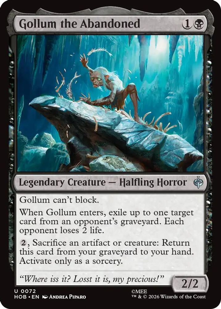 [FOIL] Gollum the Abandoned #072 - UNCOMMON HOB - The Hobbit