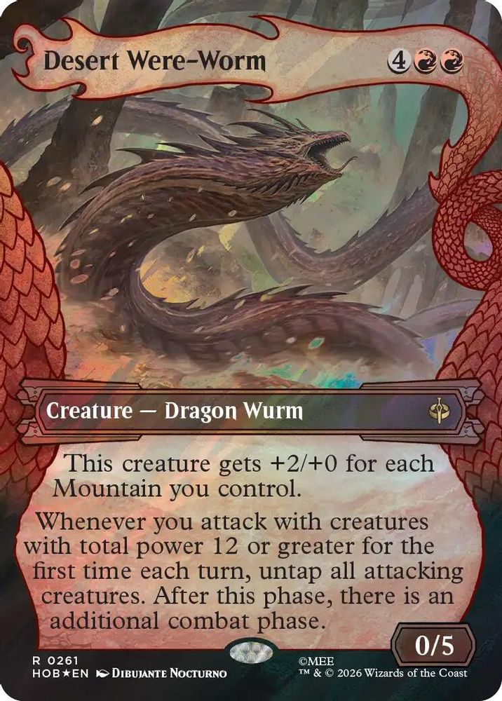 [FOIL] Desert Were-Worm (Showcase) (Surge Foil) #261 - RARE HOB - The Hobbit