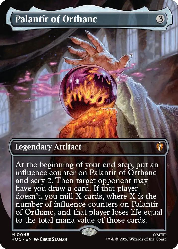 Palantir of Orthanc (Borderless) #045 - MYTHIC HOC - The Hobbit: Eternal-Legal