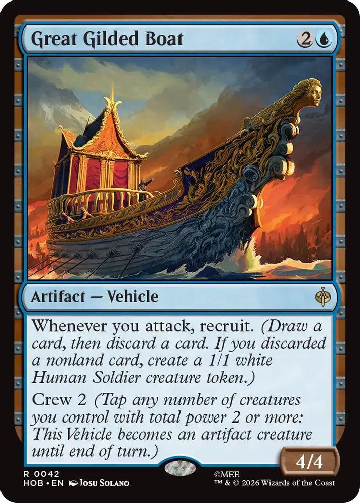 Great Gilded Boat #042 - RARE HOB - The Hobbit