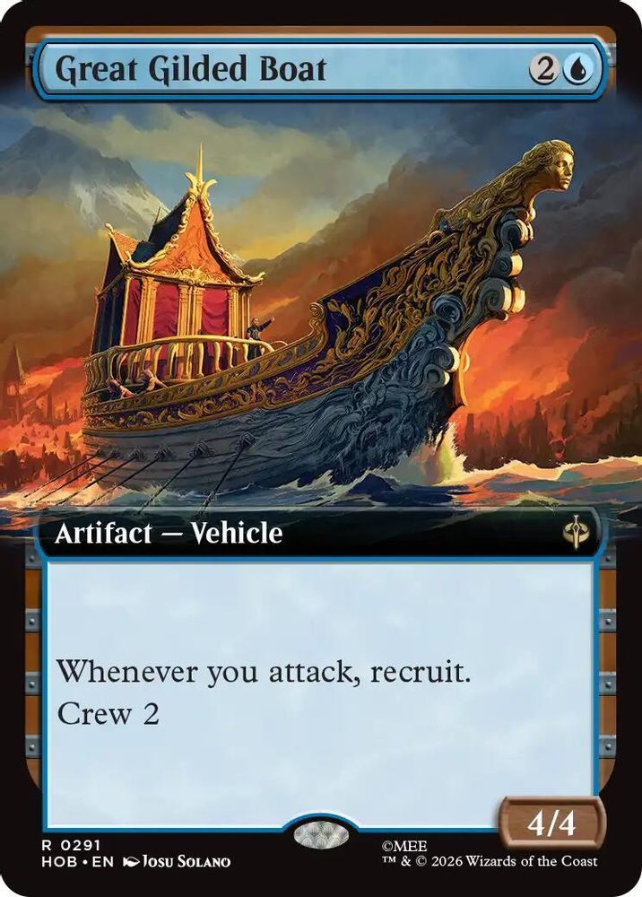 Great Gilded Boat (Extended Art) #291 - RARE HOB - The Hobbit