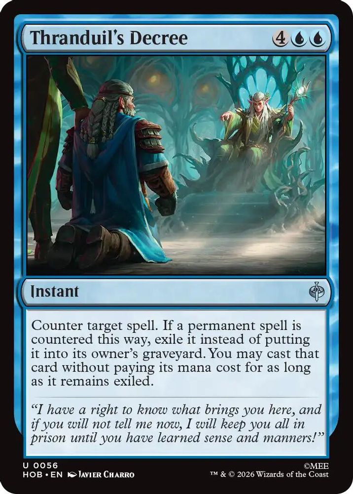 [FOIL] Thranduil's Decree #056 - UNCOMMON HOB - The Hobbit