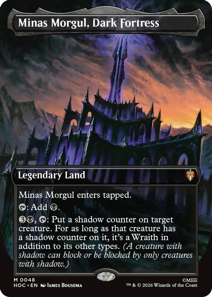 Minas Morgul, Dark Fortress (Borderless) #048 - MYTHIC HOC - The Hobbit: Eternal-Legal