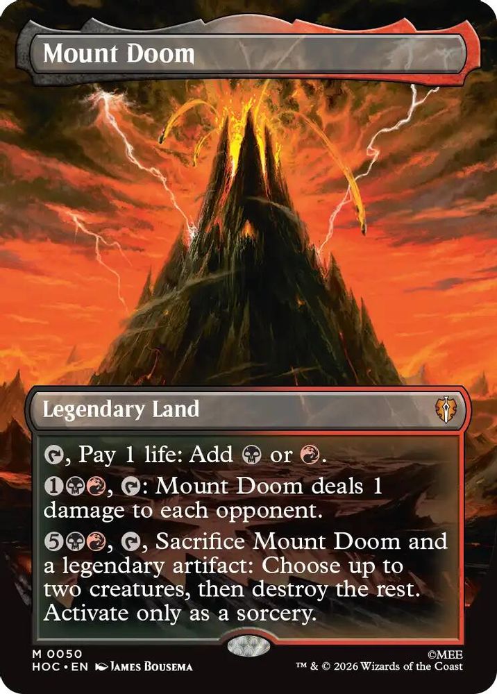[FOIL] Mount Doom (Borderless) #050 - MYTHIC HOC - The Hobbit: Eternal-Legal