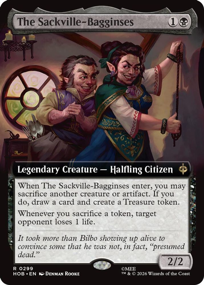 The Sackville-Bagginses (Extended Art) #299 - RARE HOB - The Hobbit