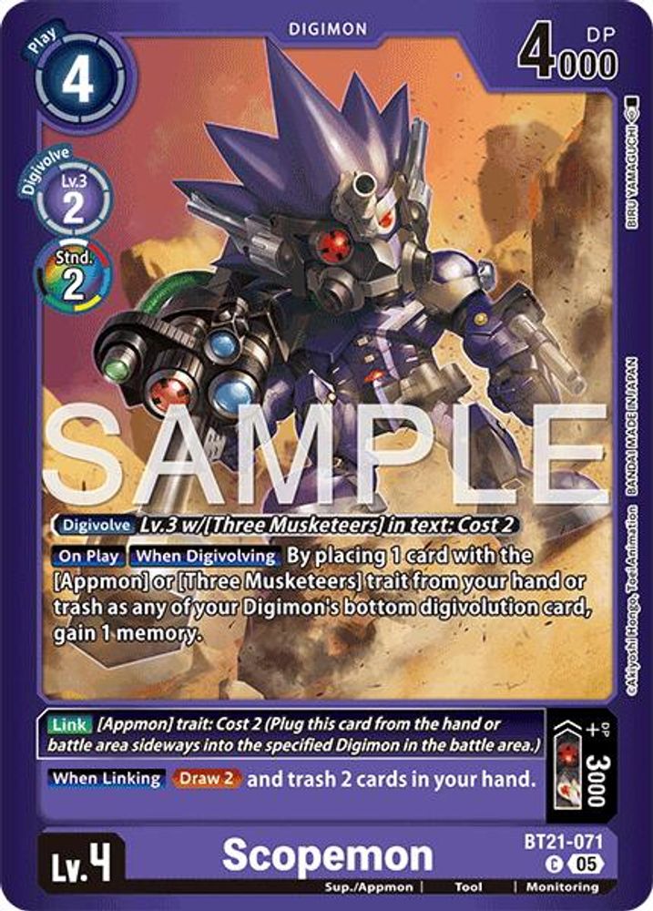 Scopemon (BT21-071) - COMMON - LM-08 Digimon Limited Card Pack Final Crest