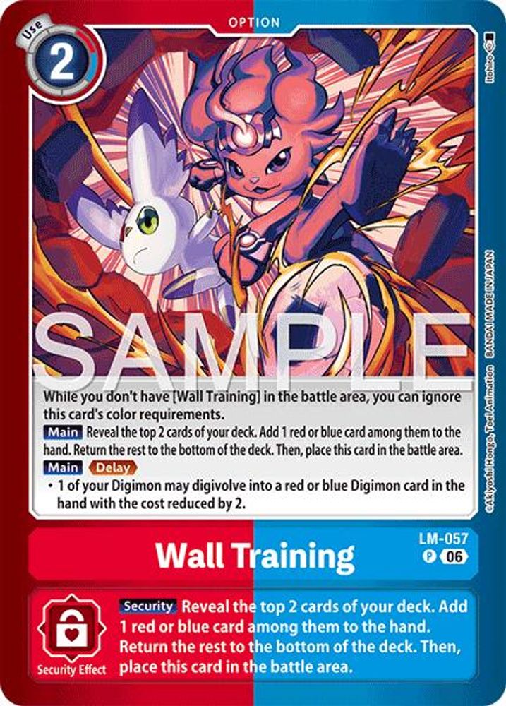 Wall Training (LM-057) - PROMO - LM-08 Digimon Limited Card Pack Final Crest