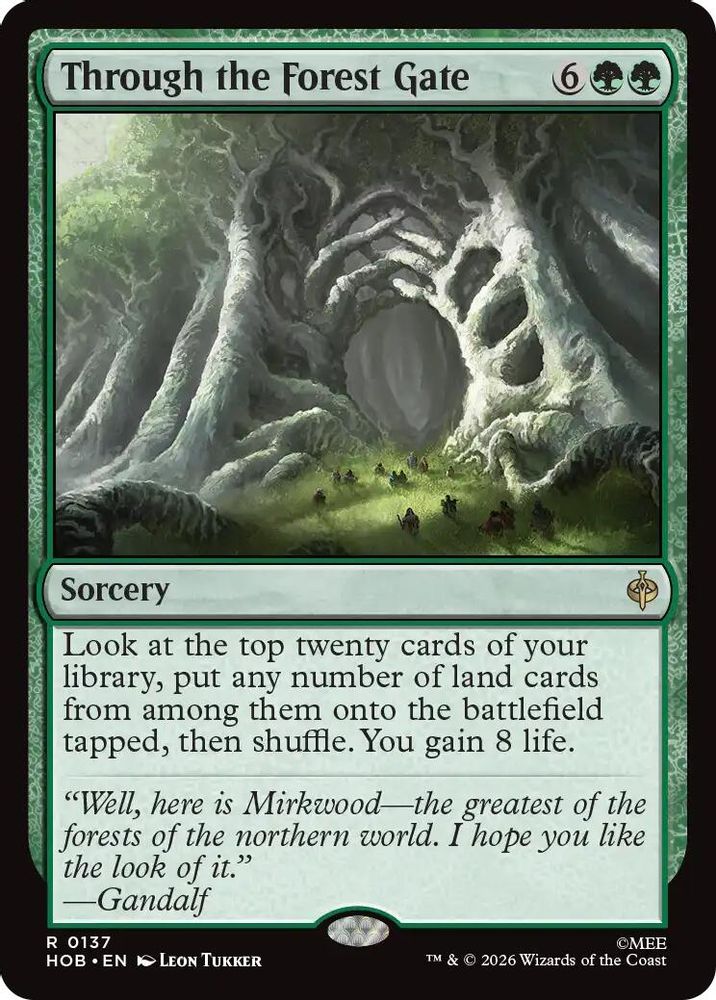 [FOIL] Through the Forest Gate #137 - RARE HOB - The Hobbit