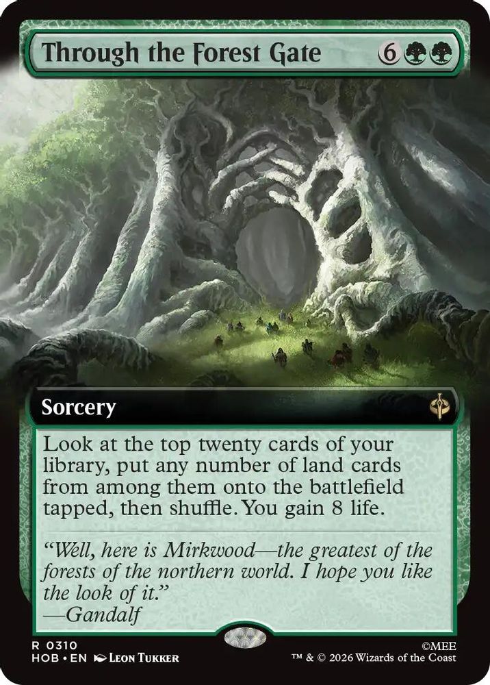 Through the Forest Gate (Extended Art) #310 - RARE HOB - The Hobbit