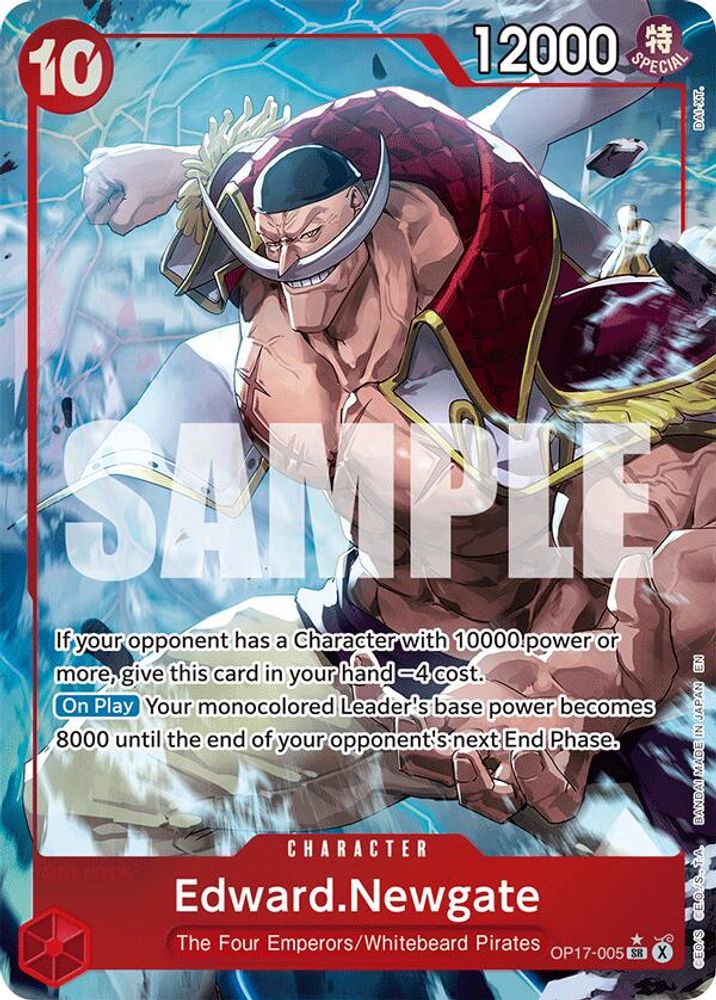 Edward.Newgate (005) (Alternate Art) -  (OP17-005) - Super Rare - One Piece OP17 The World's Strongest Warriors