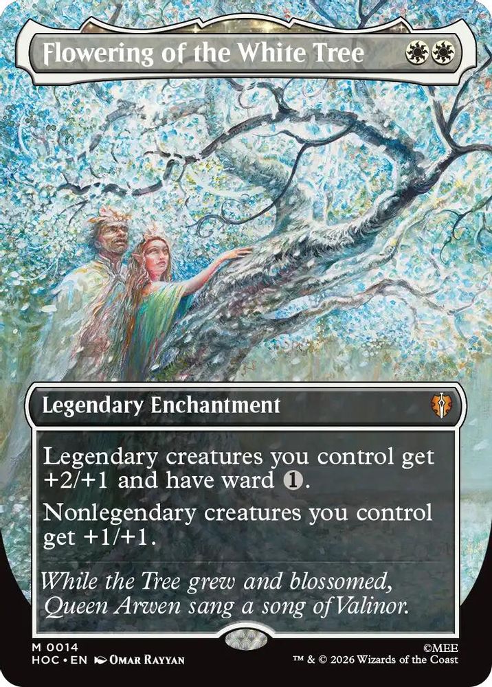 Flowering of the White Tree (Borderless) #014 - MYTHIC HOC - The Hobbit: Eternal-Legal