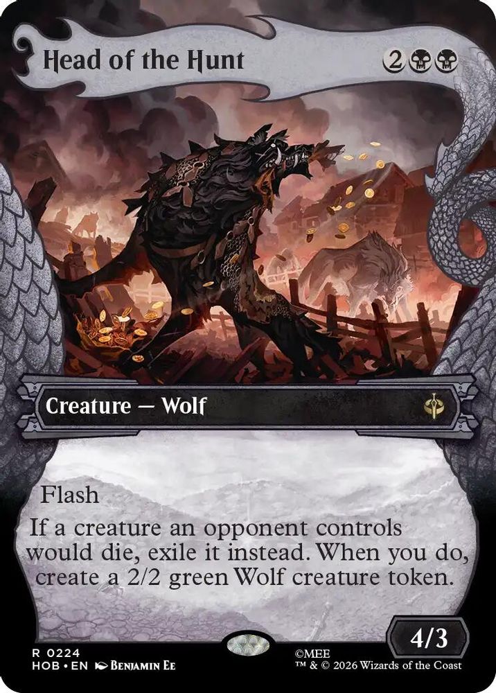 [FOIL] Head of the Hunt (Showcase) #224 - RARE HOB - The Hobbit
