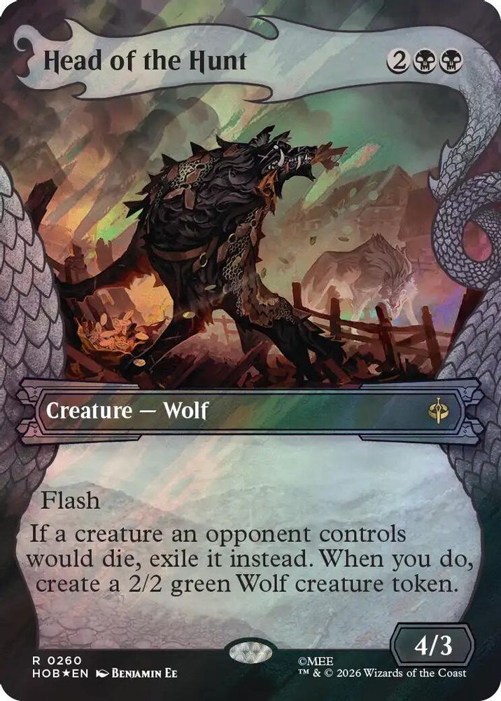 [FOIL] Head of the Hunt (Showcase) (Surge Foil) #260 - RARE HOB - The Hobbit