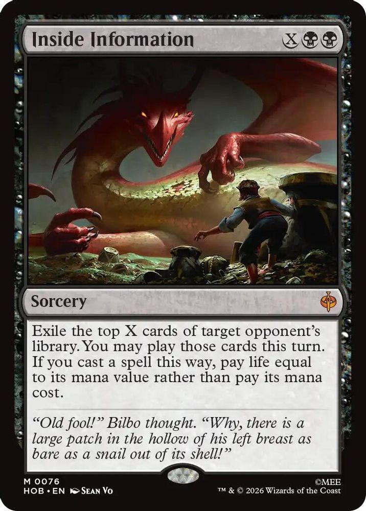 [FOIL] Inside Information #076 - MYTHIC HOB - The Hobbit