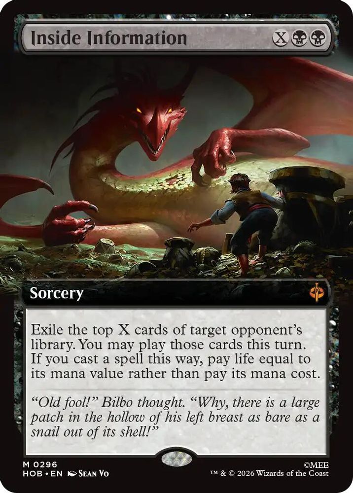 [FOIL] Inside Information (Extended Art) #296 - MYTHIC HOB - The Hobbit