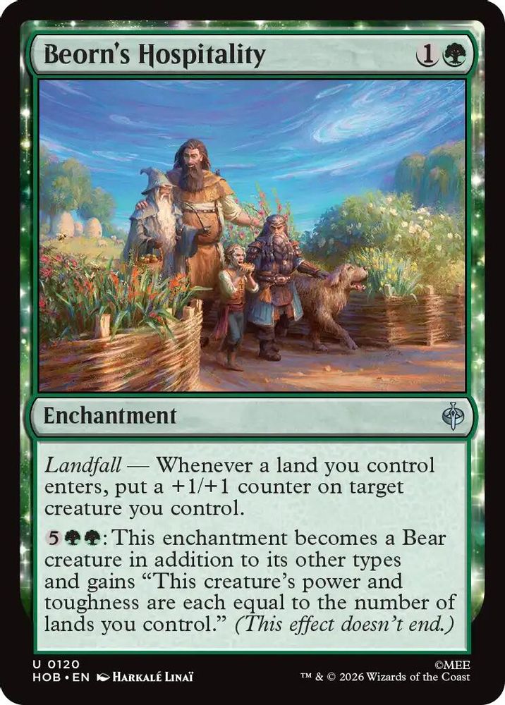 [FOIL] Beorn's Hospitality #120 - UNCOMMON HOB - The Hobbit