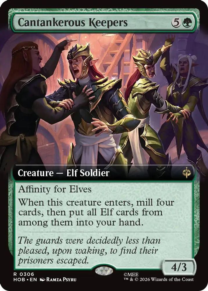 [FOIL] Cantankerous Keepers (Extended Art) #306 - RARE HOB - The Hobbit
