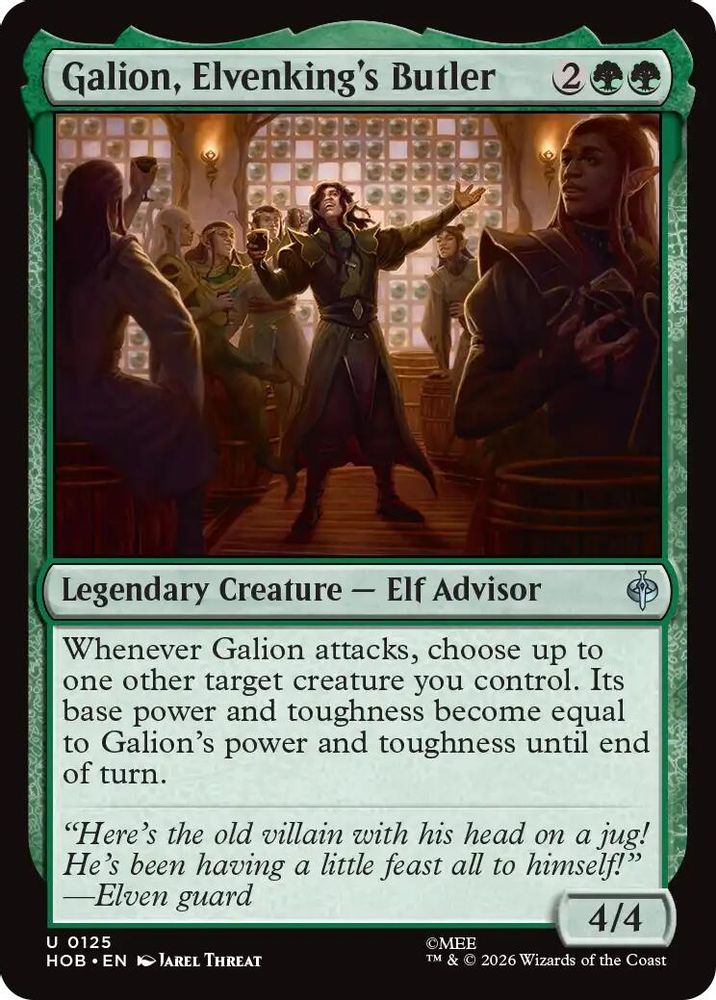 Galion, Elvenking's Butler #125 - UNCOMMON HOB - The Hobbit