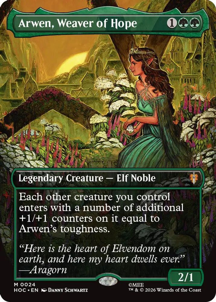 Arwen, Weaver of Hope (Borderless) #024 - MYTHIC HOC - The Hobbit: Eternal-Legal