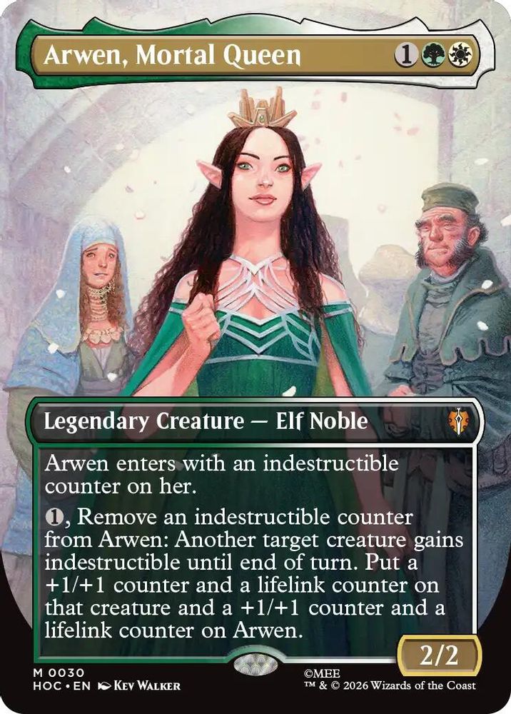 Arwen, Mortal Queen (Borderless) #030 - MYTHIC HOC - The Hobbit: Eternal-Legal