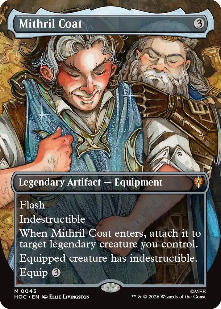 [FOIL] Mithril Coat (Borderless) #043 - MYTHIC HOC - The Hobbit: Eternal-Legal