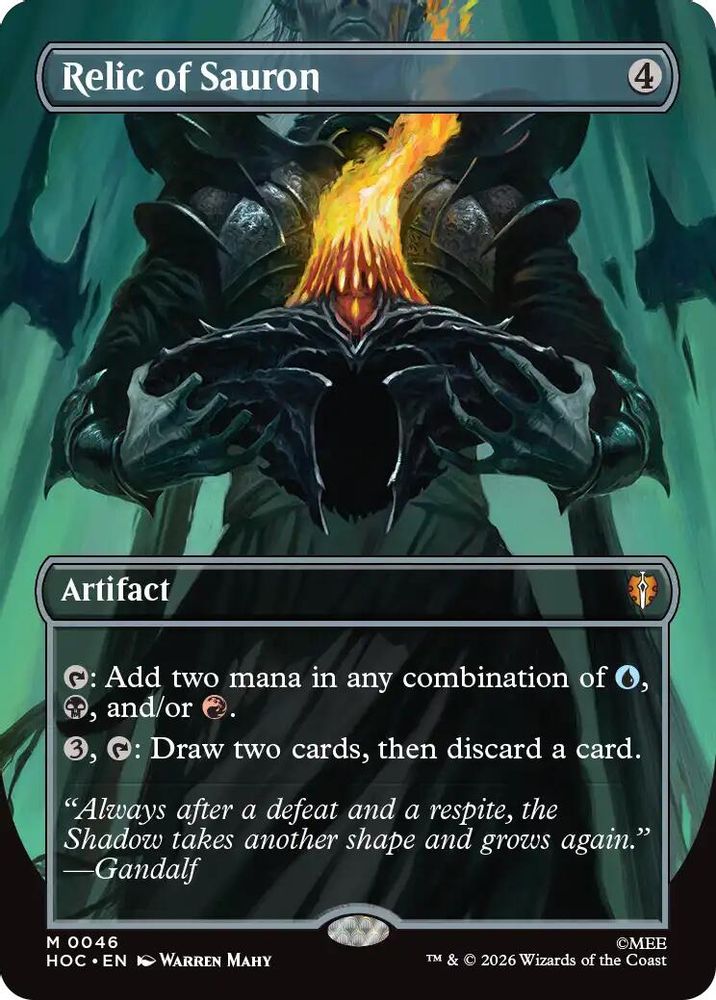 Relic of Sauron (Borderless) #046 - MYTHIC HOC - The Hobbit: Eternal-Legal