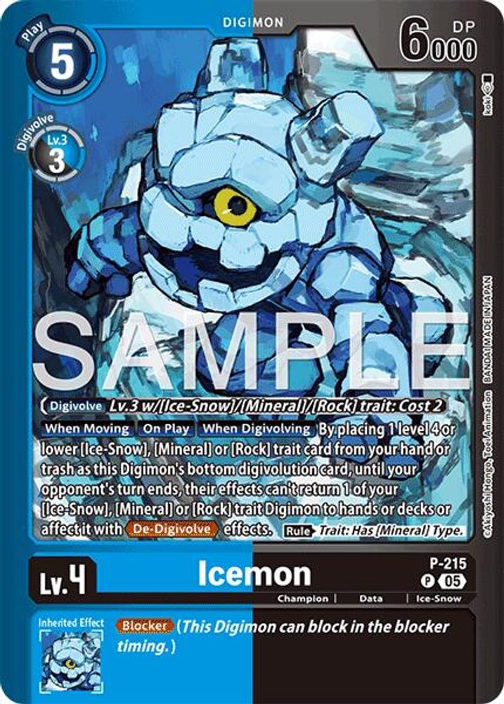 Icemon (P-215) - PROMO - LM-08 Digimon Limited Card Pack Final Crest