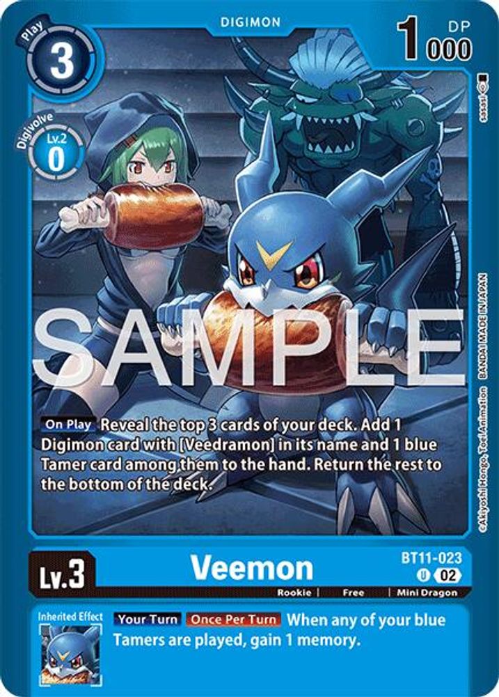 Veemon (BT11-023) - UNCOMMON - LM-08 Digimon Limited Card Pack Final Crest