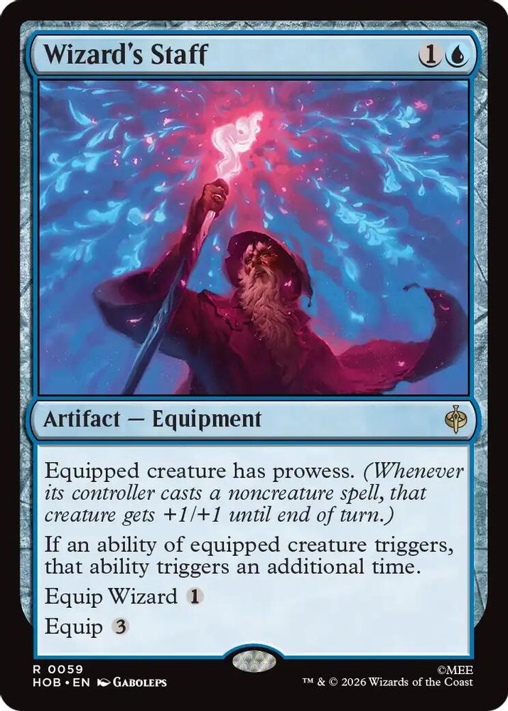 [FOIL] Wizard's Staff #059 - RARE HOB - The Hobbit