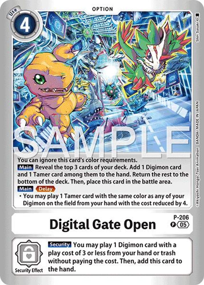 Digital Gate Open (P-206) - PROMO - LM-08 Digimon Limited Card Pack Final Crest