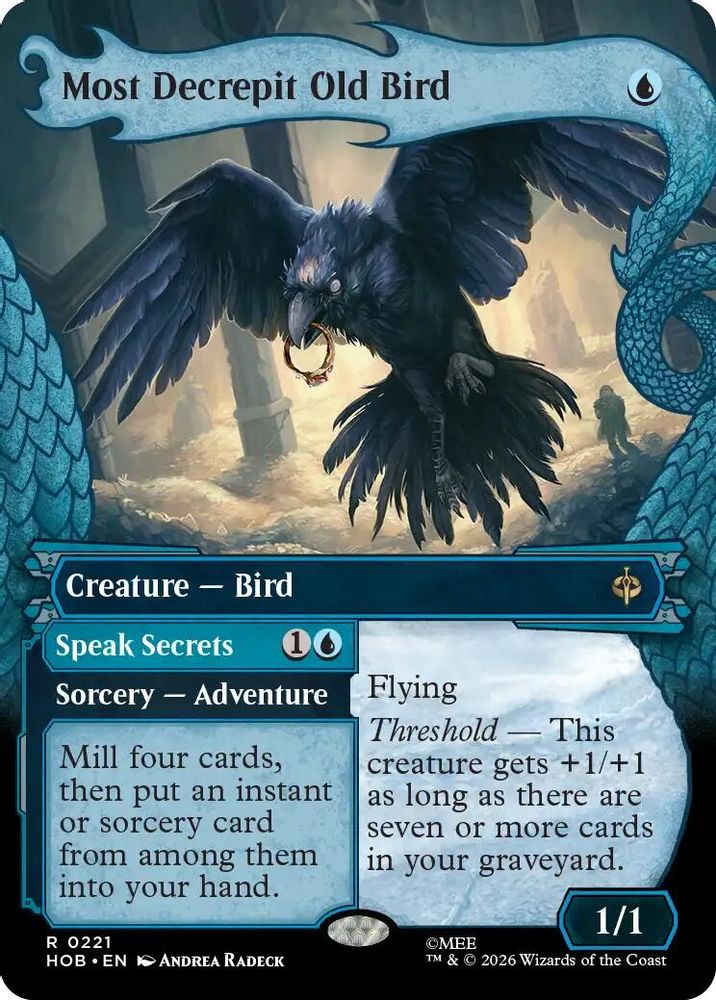 Most Decrepit Old Bird (Showcase) #221 - RARE HOB - The Hobbit