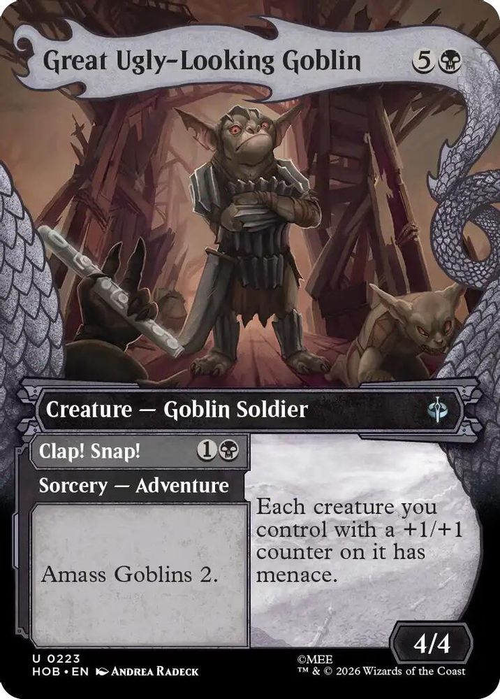 [FOIL] Great Ugly-Looking Goblin (Showcase) #223 - UNCOMMON HOB - The Hobbit