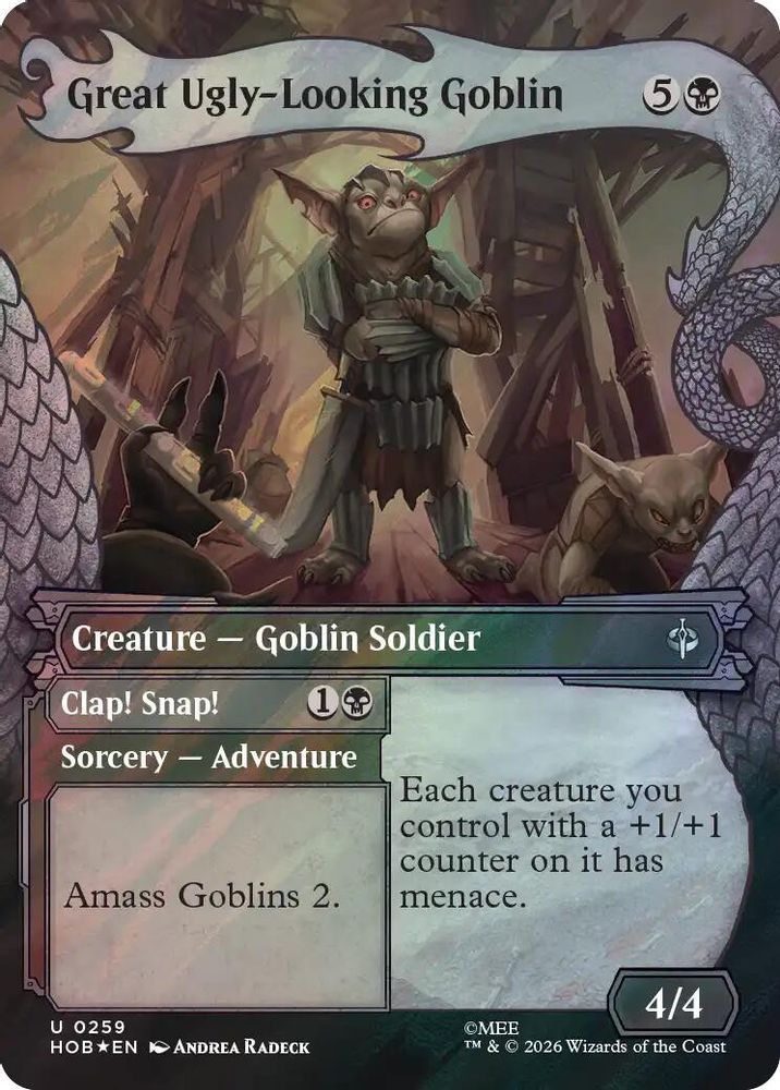 [FOIL] Great Ugly-Looking Goblin (Showcase) (Surge Foil) #259 - UNCOMMON HOB - The Hobbit