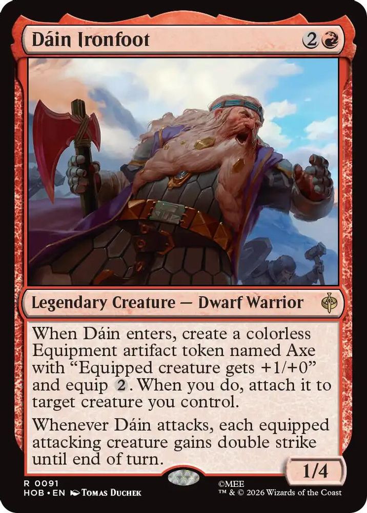 [FOIL] Dain Ironfoot #091 - RARE HOB - The Hobbit
