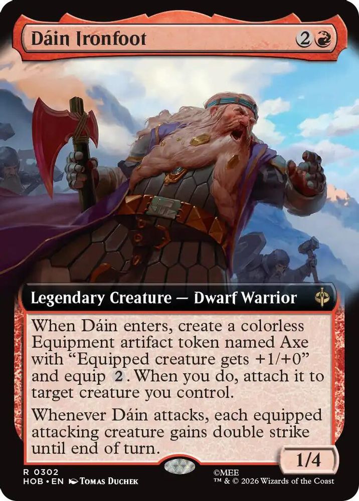 [FOIL] Dain Ironfoot (Extended Art) #302 - RARE HOB - The Hobbit