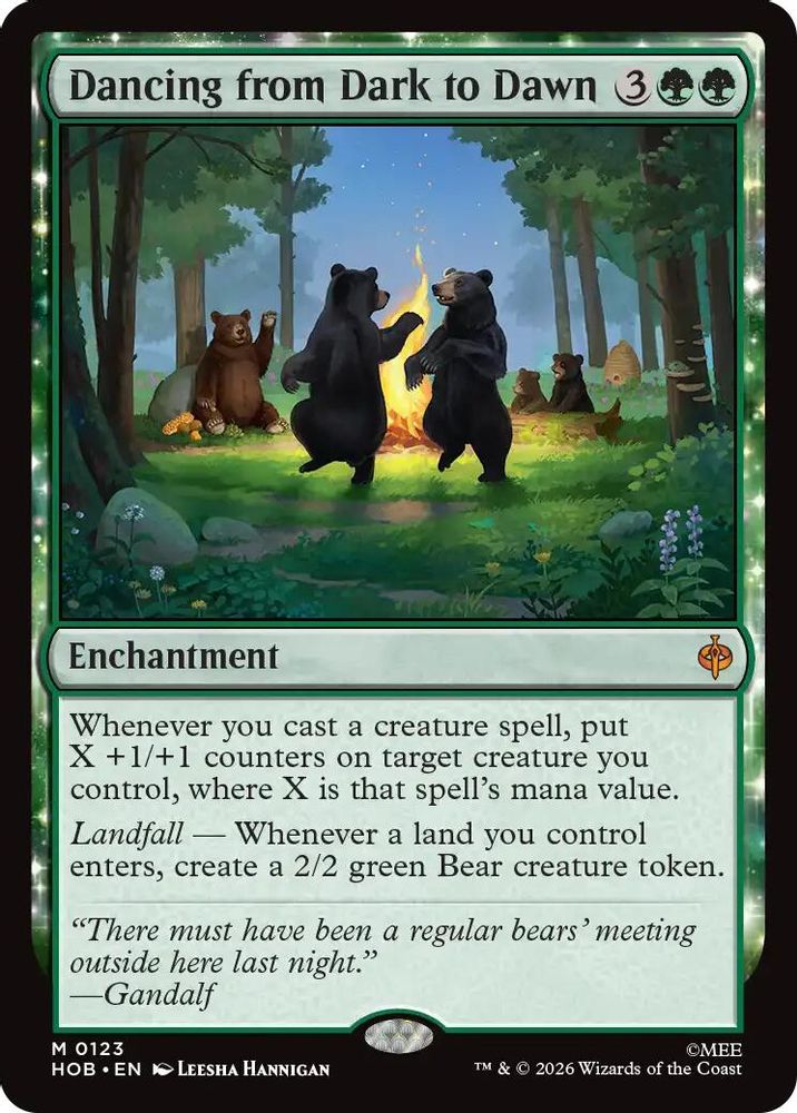 [FOIL] Dancing from Dark to Dawn #123 - MYTHIC HOB - The Hobbit
