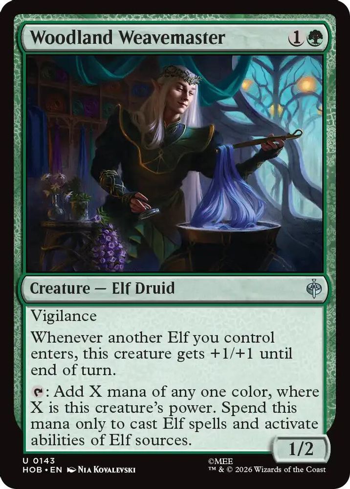 [FOIL] Woodland Weavemaster #143 - UNCOMMON HOB - The Hobbit