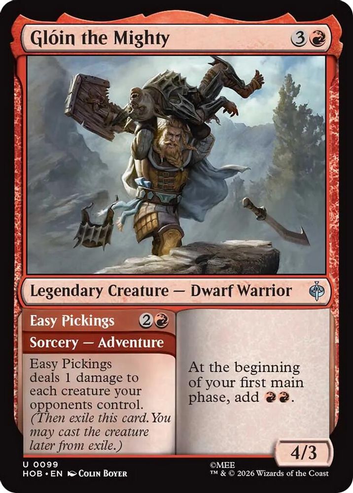 [FOIL] Gloin the Mighty #099 - UNCOMMON HOB - The Hobbit