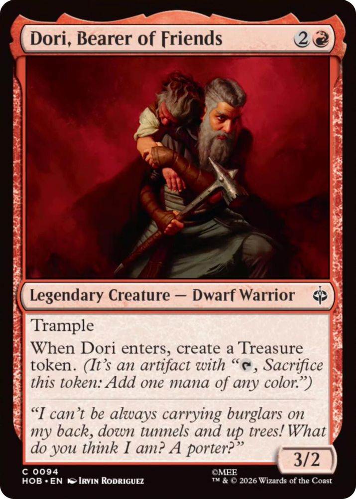 [FOIL] Dori, Bearer of Friends #094 - COMMON HOB - The Hobbit