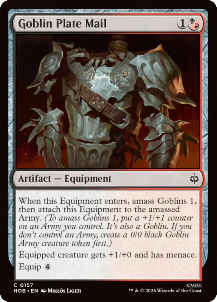 Goblin Plate Mail #157 - COMMON HOB - The Hobbit